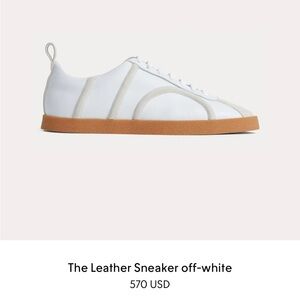 Toteme The Leather Sneaker Off-White